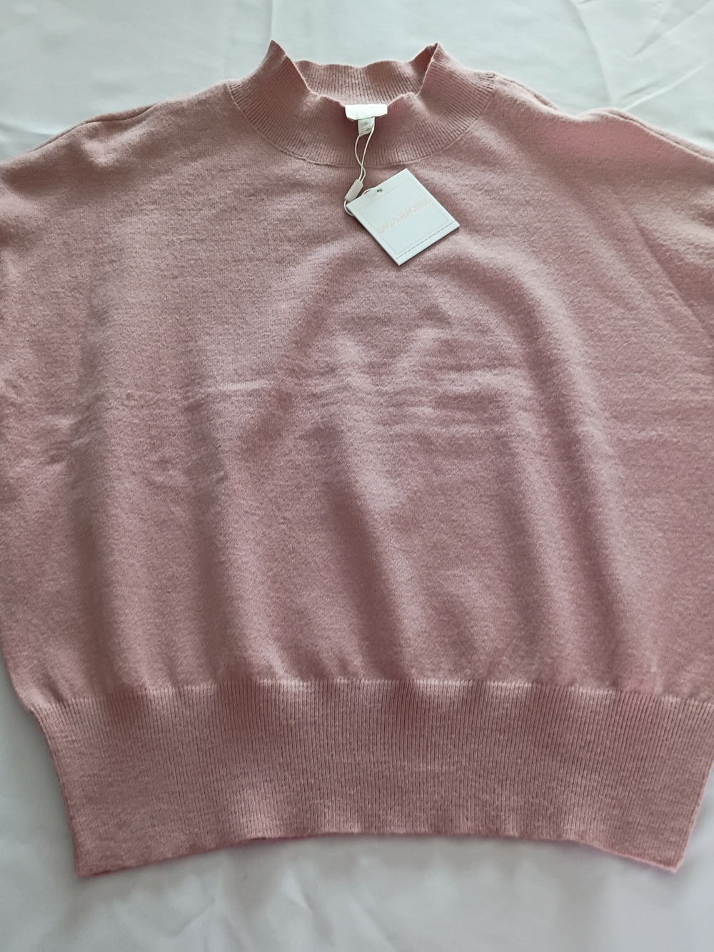 Zac & Rachel Dusty Pink Mock Neck Sweater